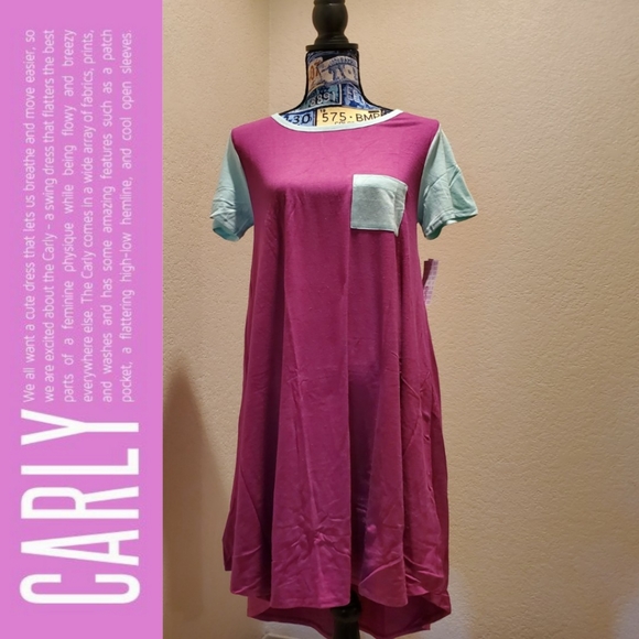 NWT SMALL LULAROE CARLY DRESS - Picture 1 of 4
